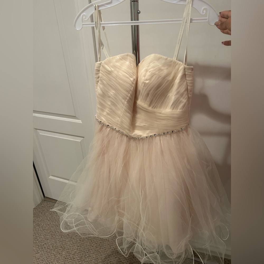 Morilee Dress, Size 8, Cream/Off-White color